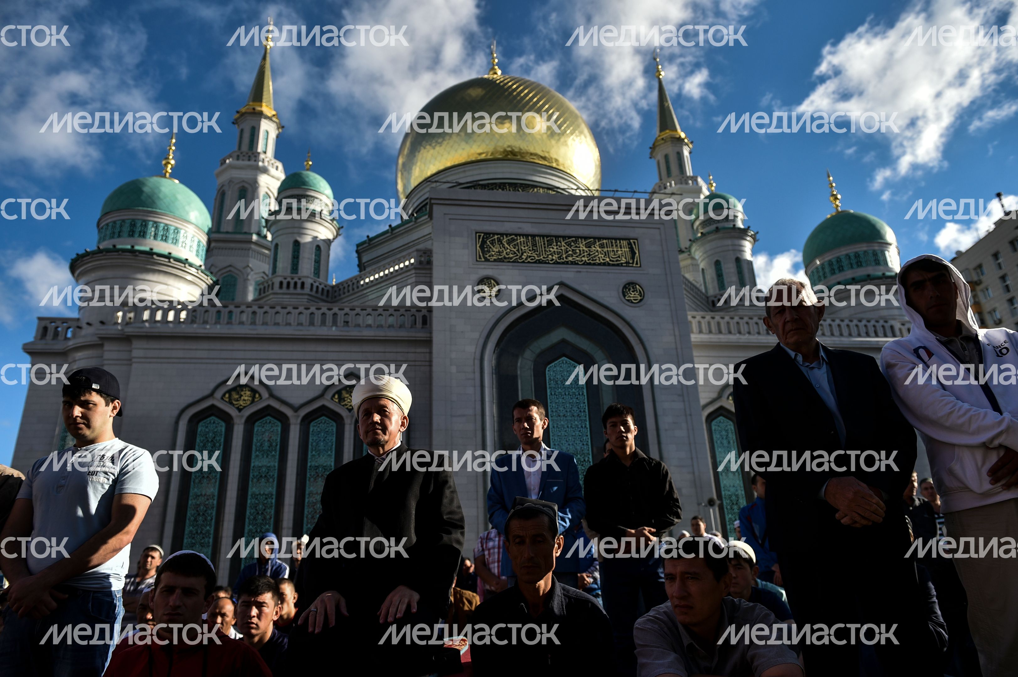 Празднование Ураза-Байрама в Москве