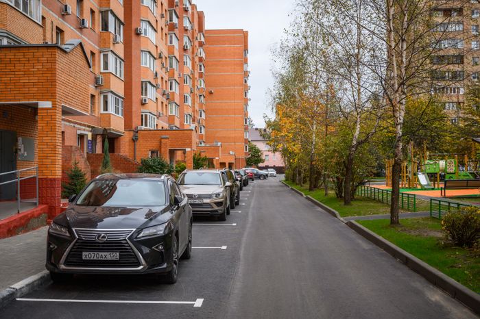 Благоустройство двора в Балашихе на улице Пролетарской микрорайона Железнодорожный