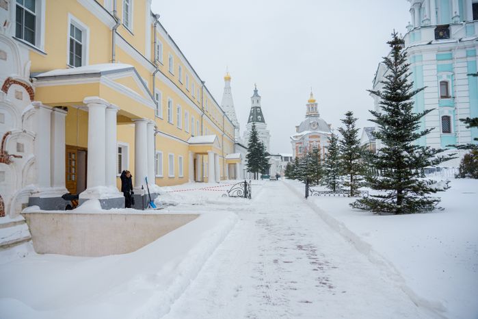 Сергиев Посад. Свято-Троицкая Сергиева лавра. Зима