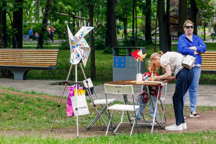 Праздник в честь Дня защиты детей в парке им. Л.Н. Толстого в Химках