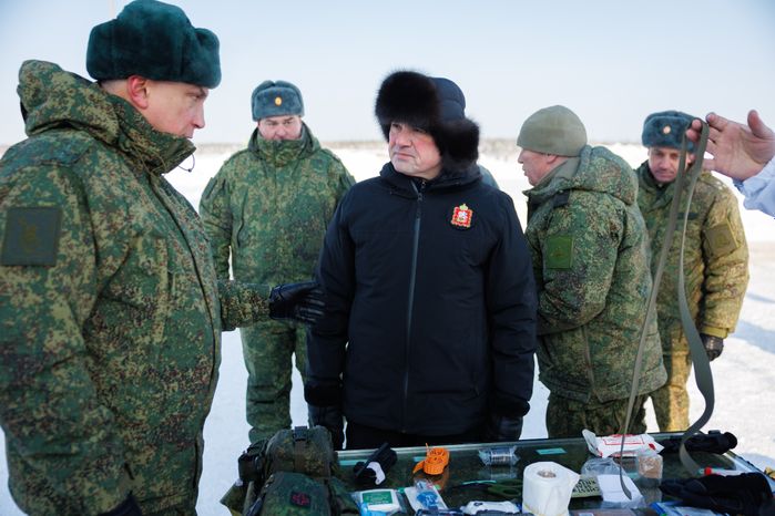 Андрей Воробьев посетил полигон в Московском высшем общевойсковом командном училище