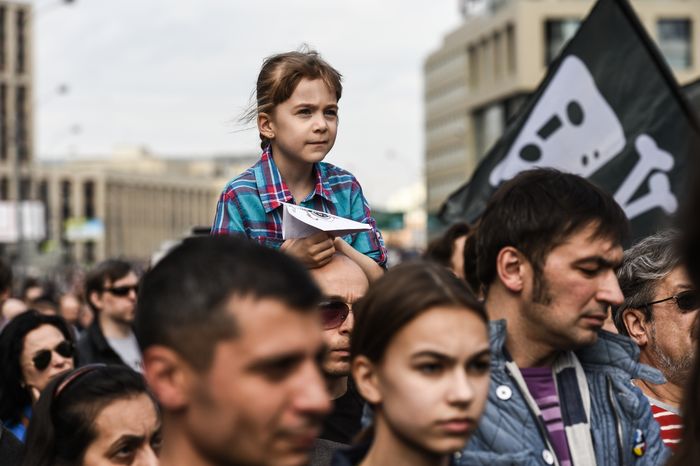 Митинг против блокировки Telegram в Москве