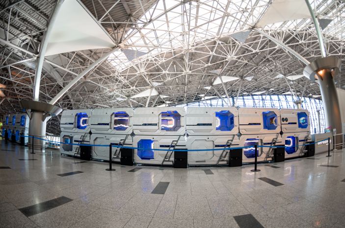 Виды Капсульного отеля Aerosleep в аэропорту Внуково