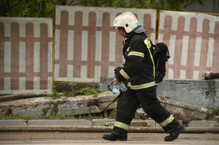 Пожар в бизнес‑центре «Гранд Сетунь плаза» в Москве