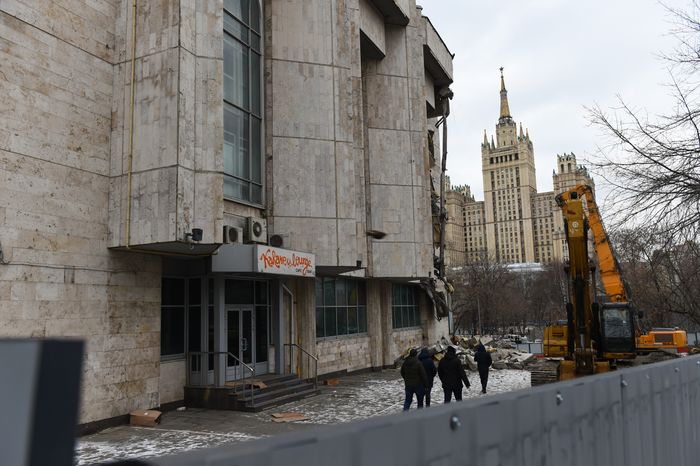 Снос кинотеатра «Соловей» в Москве