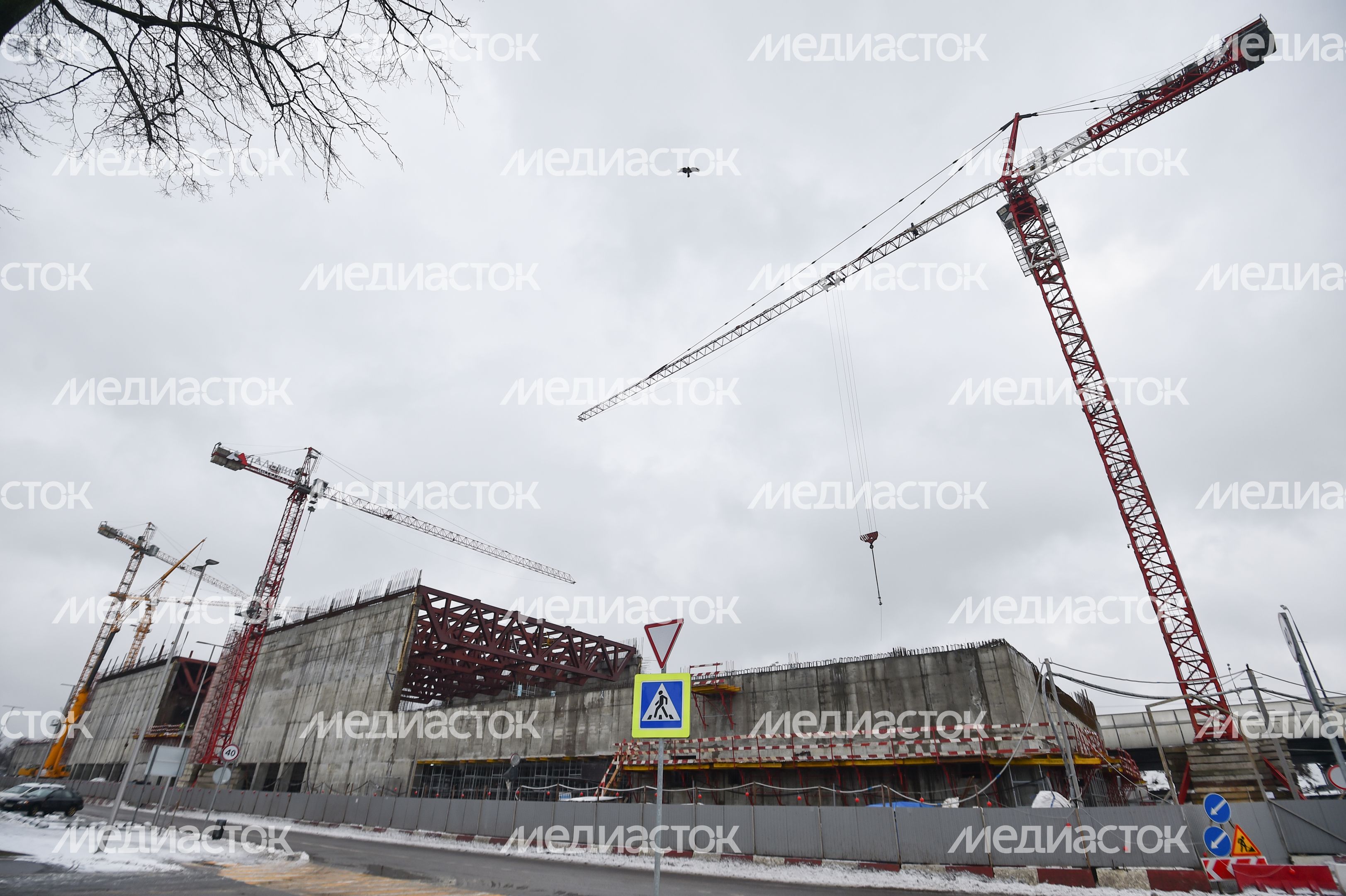 Строительные работы Центра самбо и Центра бокса в «Лужниках»