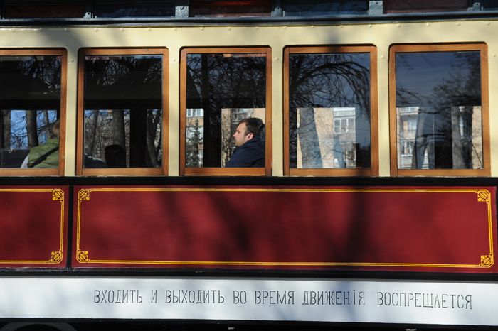 Парад трамваев в Москве