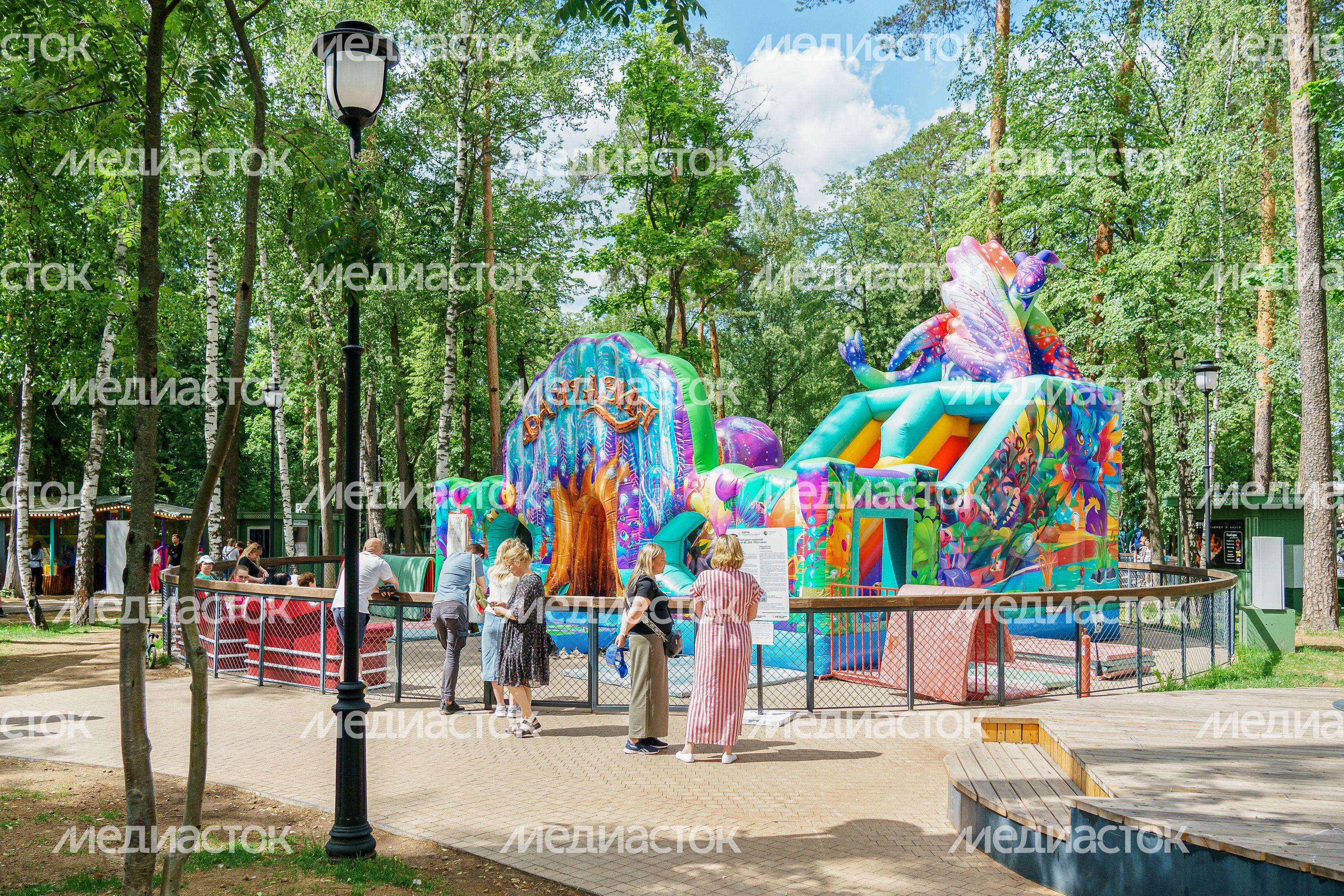 Раменский городской парк культуры и отдыха летом