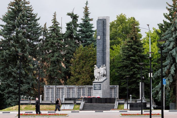 Мемориал «Вечный огонь» в микрорайоне Северный в Домодедово