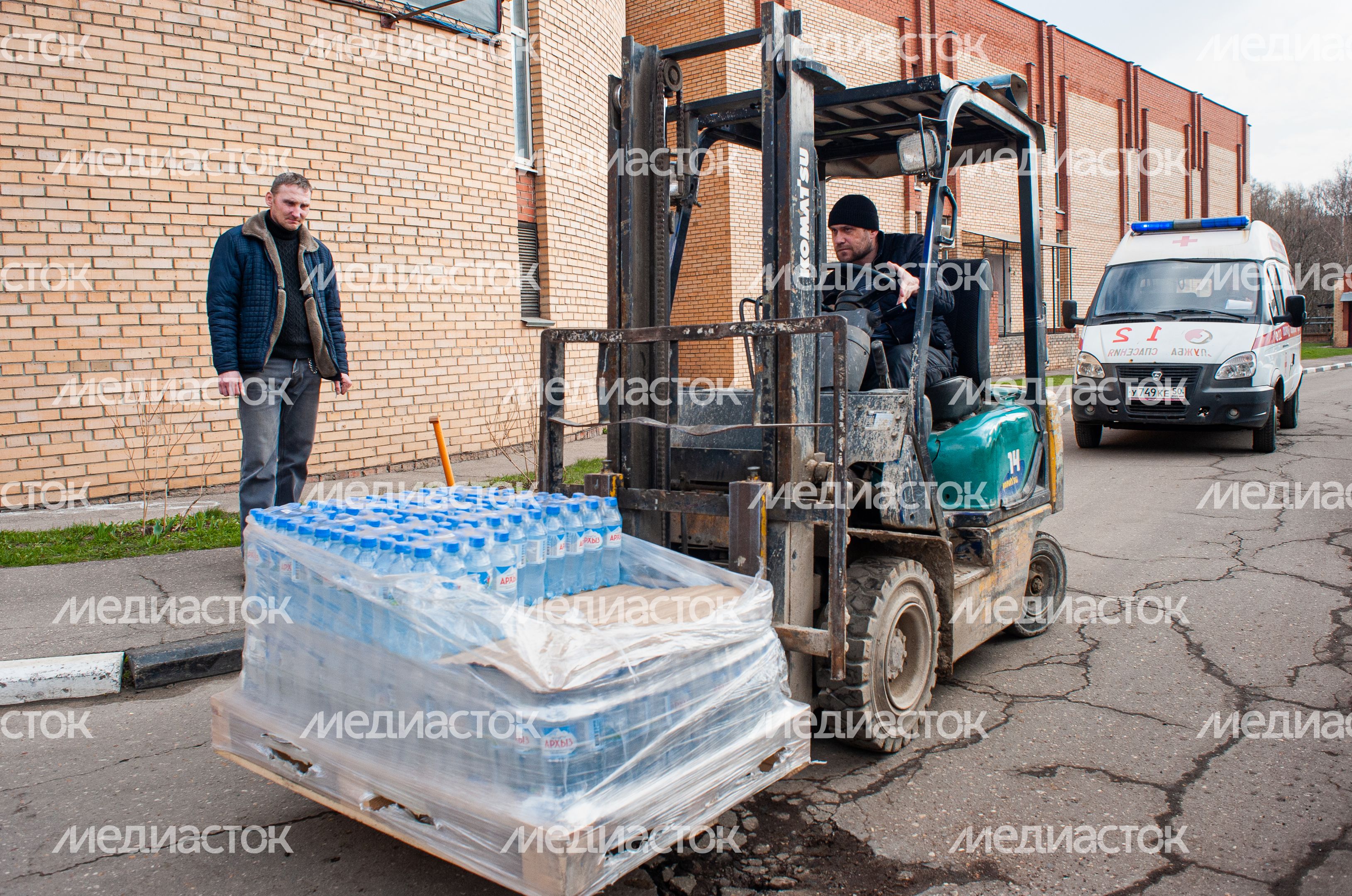 Благотворительная акция совместно с ОНФ в Московской областной станции скорой медицинской помощи города Красногорска