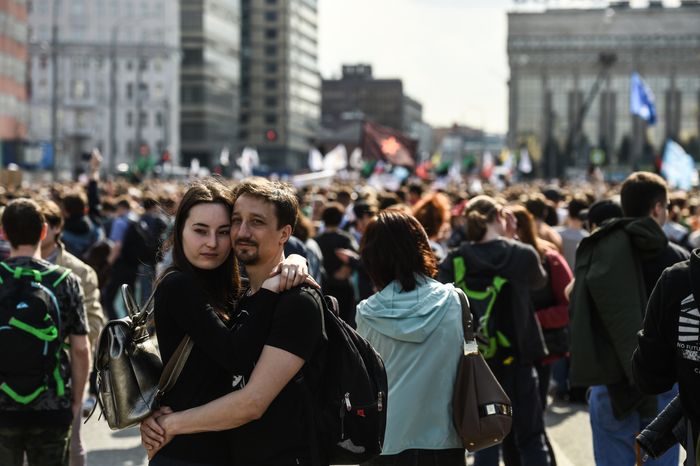 Митинг против блокировки Telegram в Москве