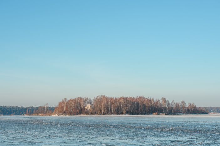 Зимние виды города Калязин