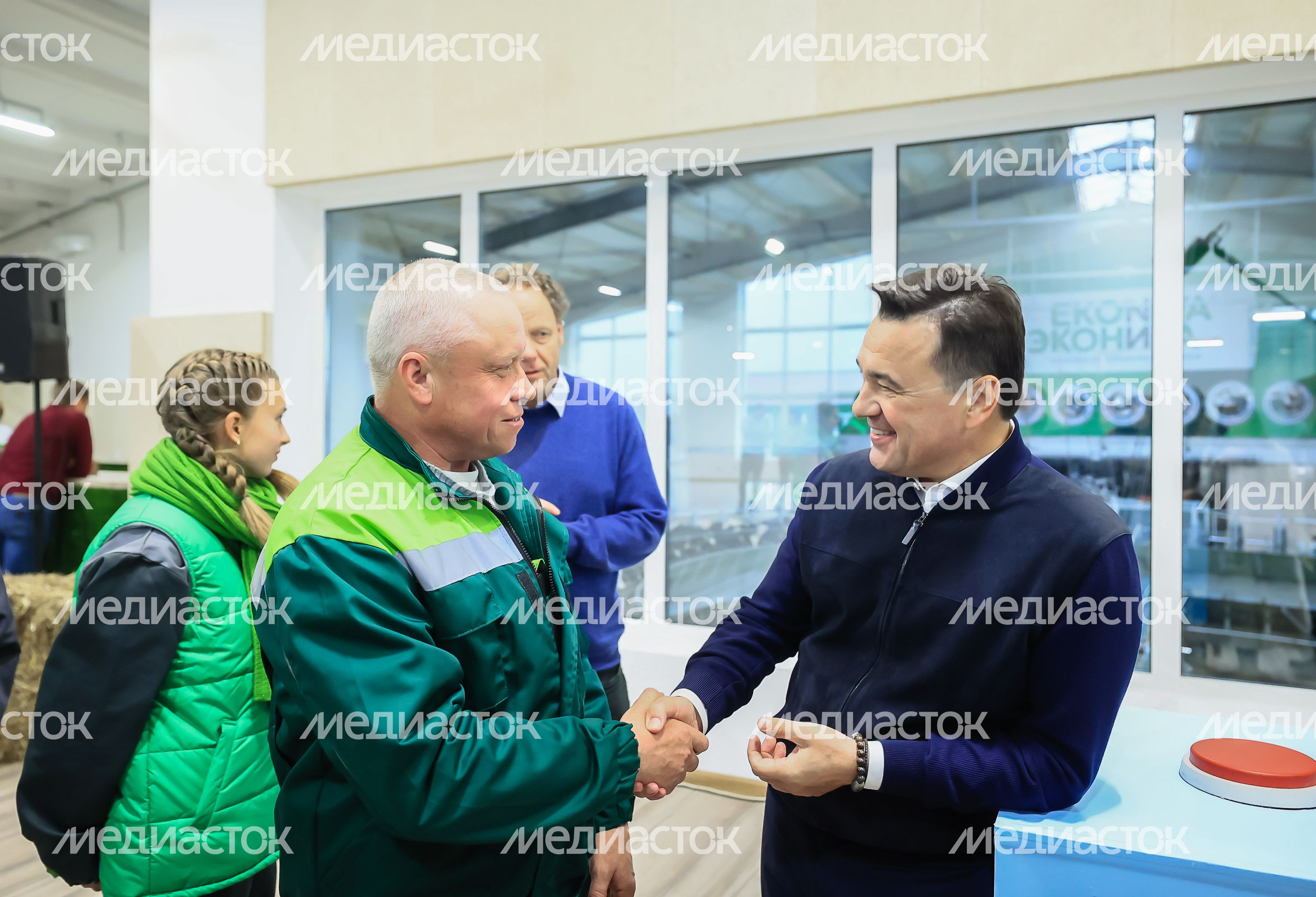 Открытие животноводческего комплекса «Бортниково» в Ступино Губернатором Подмосковья