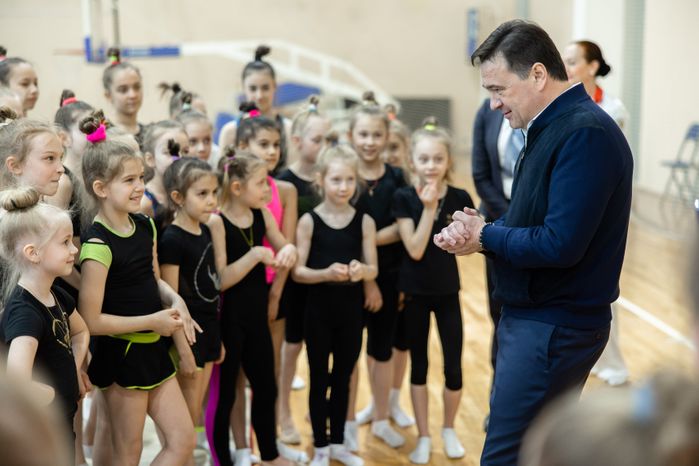 Посещение дворца спорта в Чехове Губернатором Подмосковья