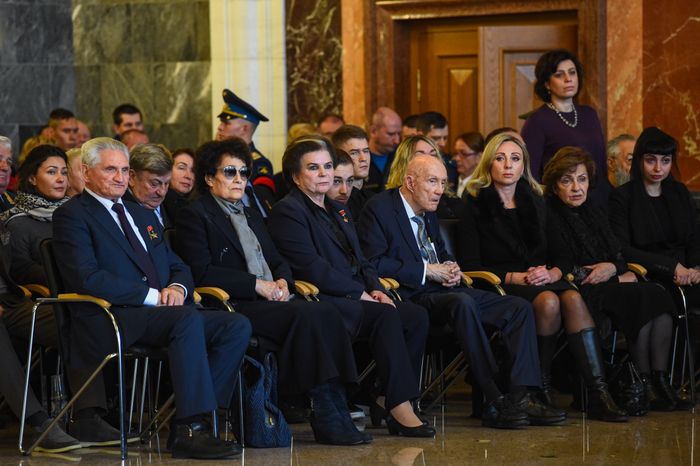 Церемония прощания с космонавтом Алексеем Леоновым в Подмосковье