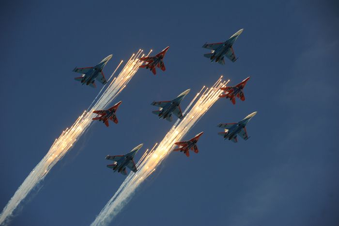 Генеральная репетиция парада Победы на Красной площади