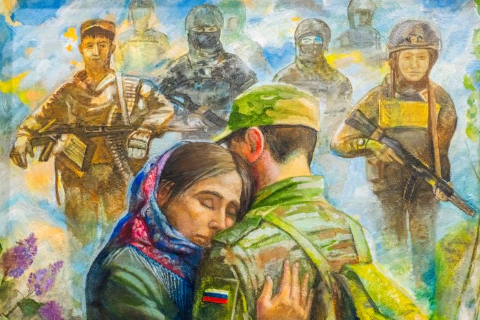 Выставка картин о защитниках Отечества в выставочном комплексе «Артишок» в Химках