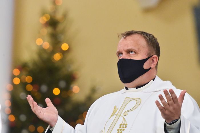 Рождественская служба в кафедральном соборе Непорочного Зачатия Пресвятой Девы Марии