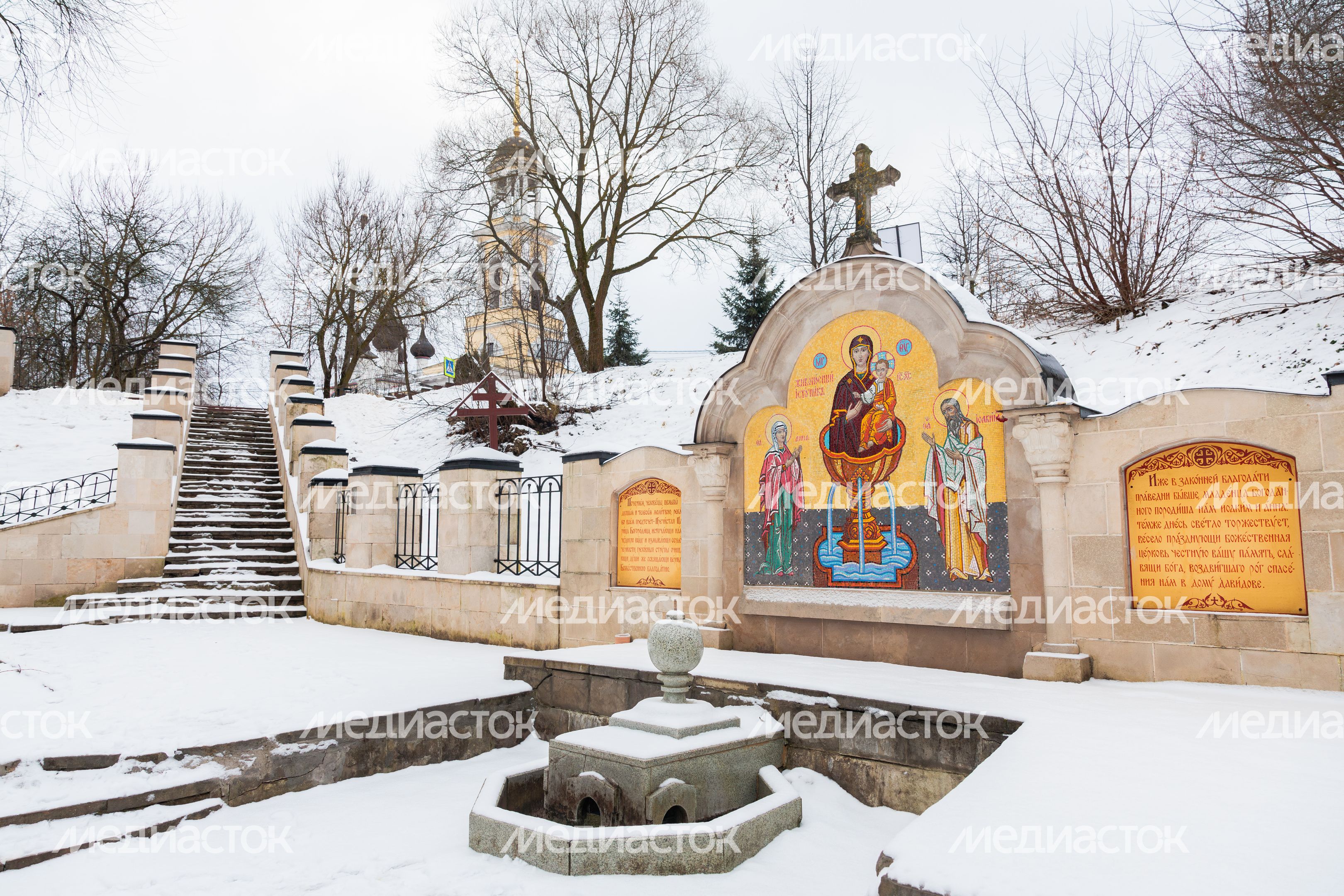 Зимний городской парк культуры и отдыха в Чехове