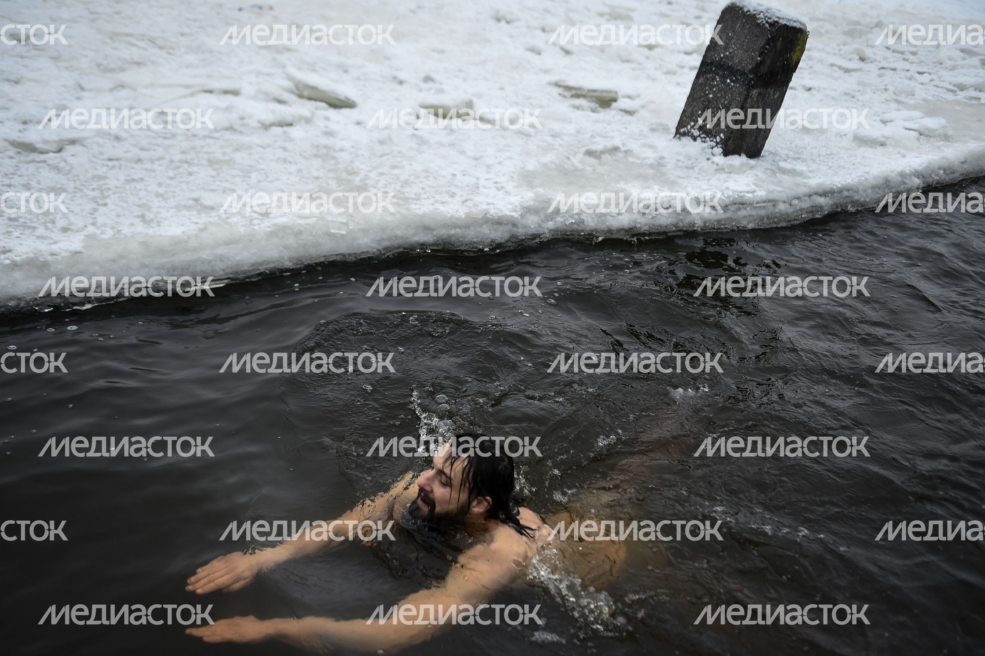 Купание моржей в Долгопрудном
