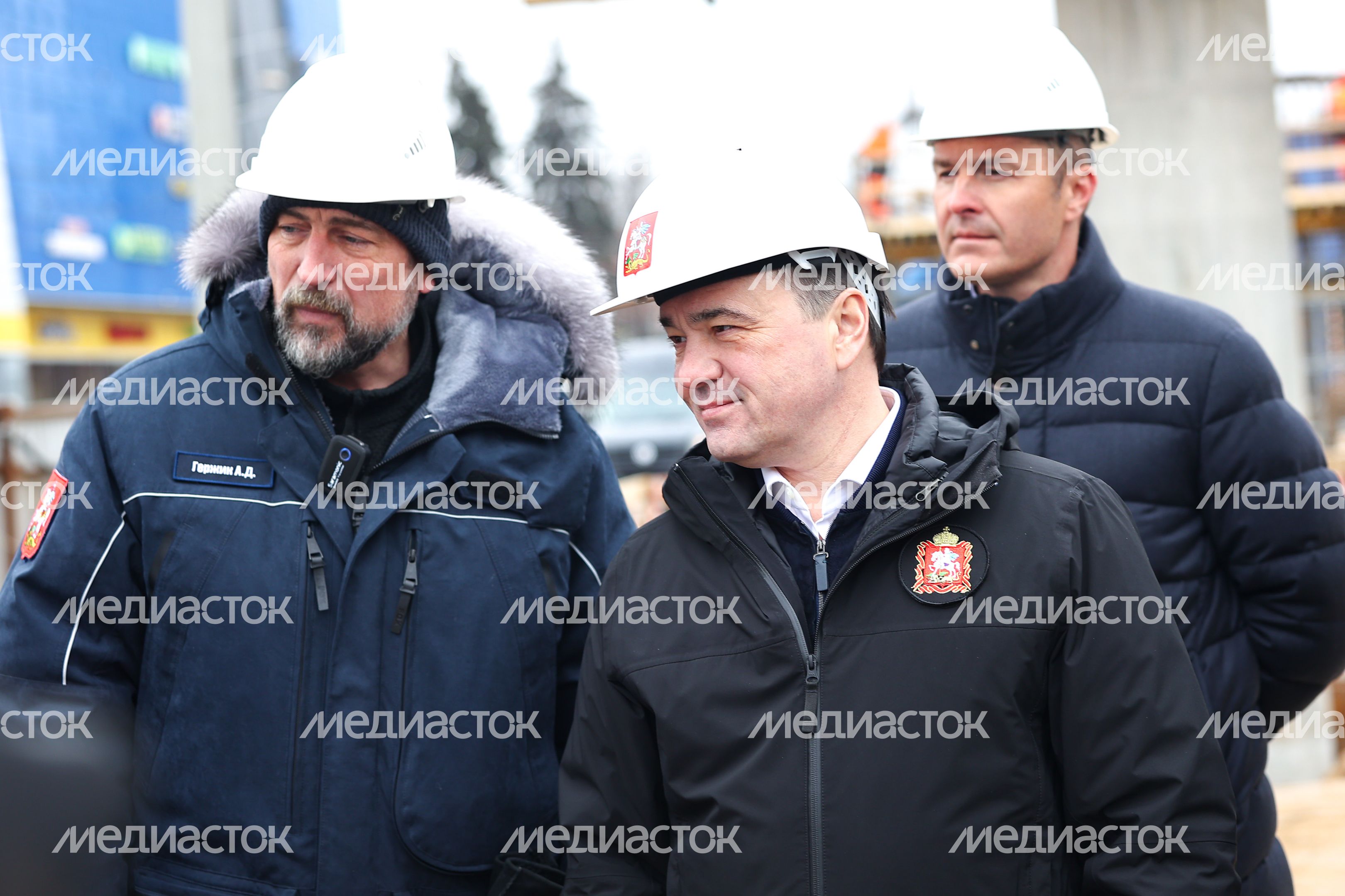 Проверка губернатором строительства эстакады в Люберцах