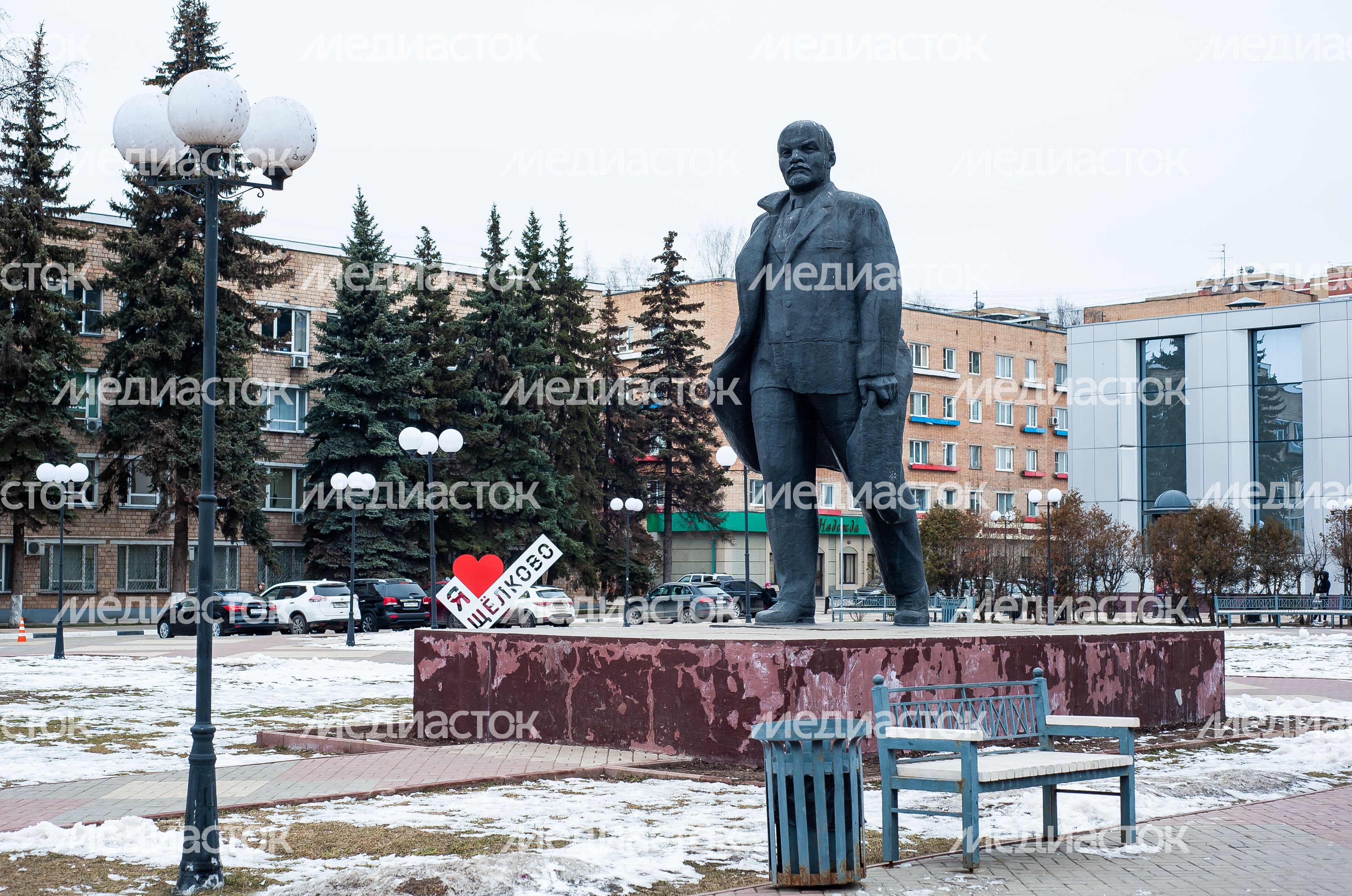Зимние виды города Щелково
