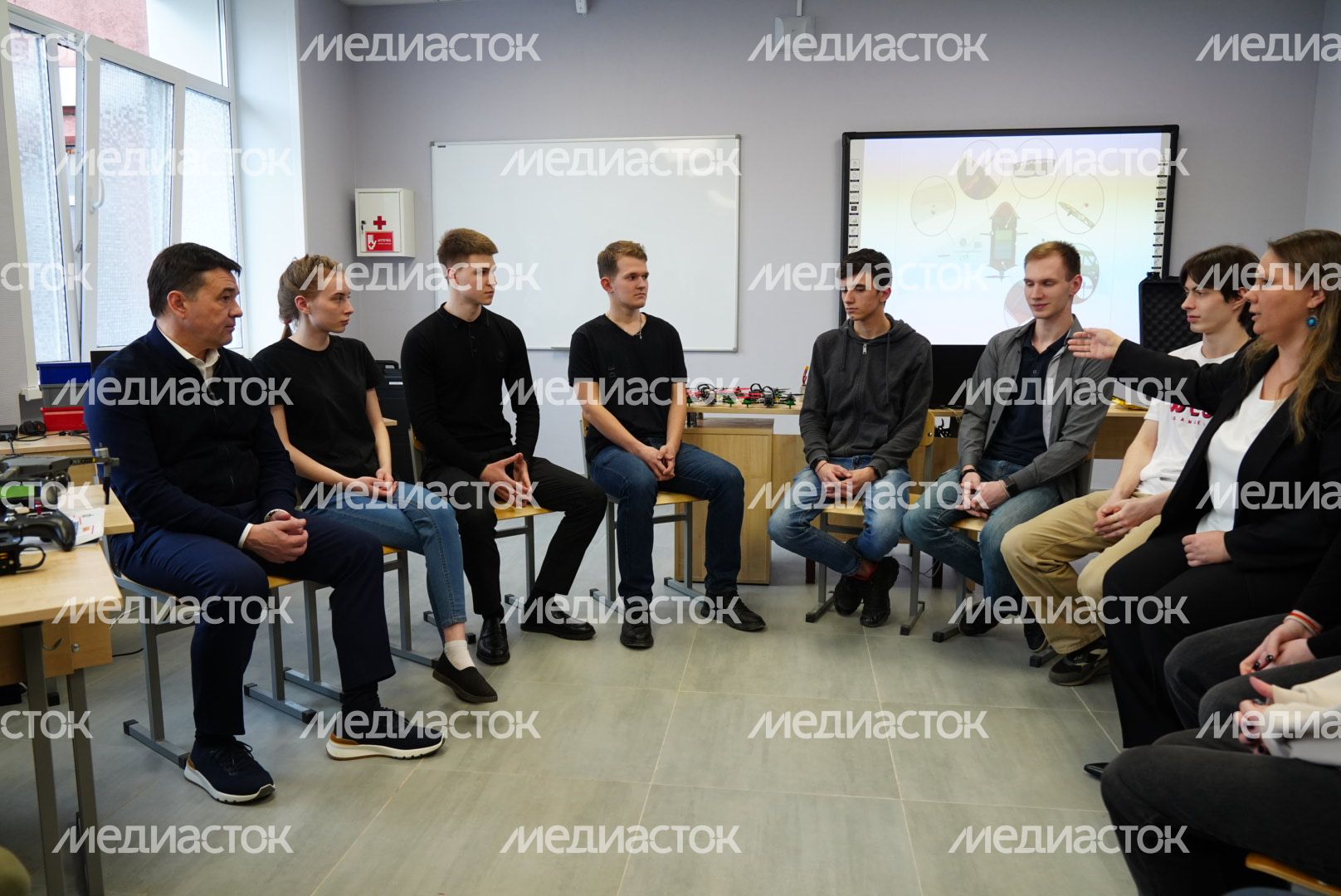 Посещение губернатором Люберецкого техникума