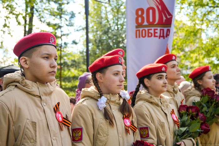 Зажжение Вечного огня в Королеве