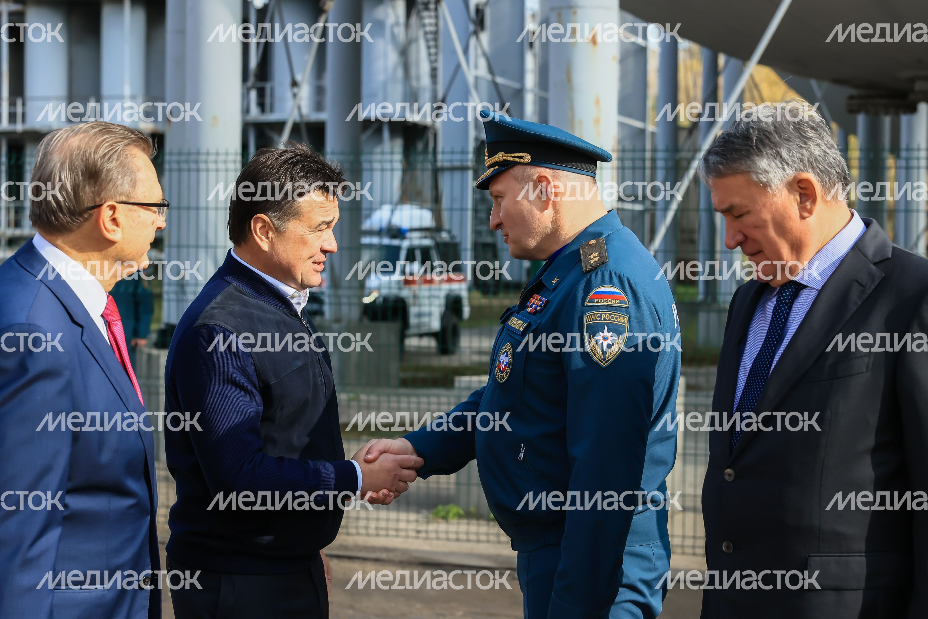 Открытие Всероссийской тренировки по гражданской обороне с участием Андрея Воробьева Открытие Всероссийской тренировки по гражданской обороне с участием Андрея Воробьева