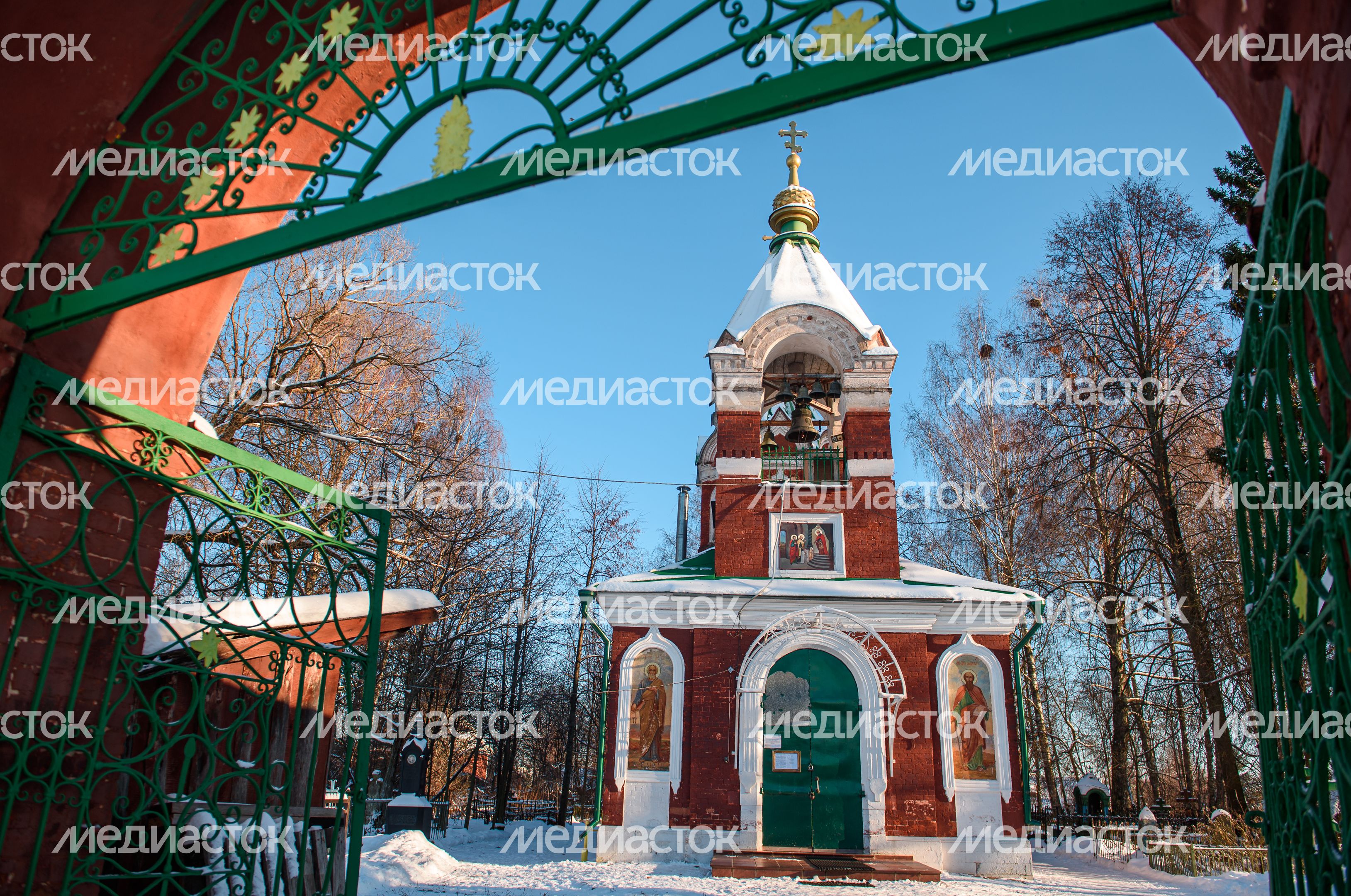 Зимние виды города Калязин