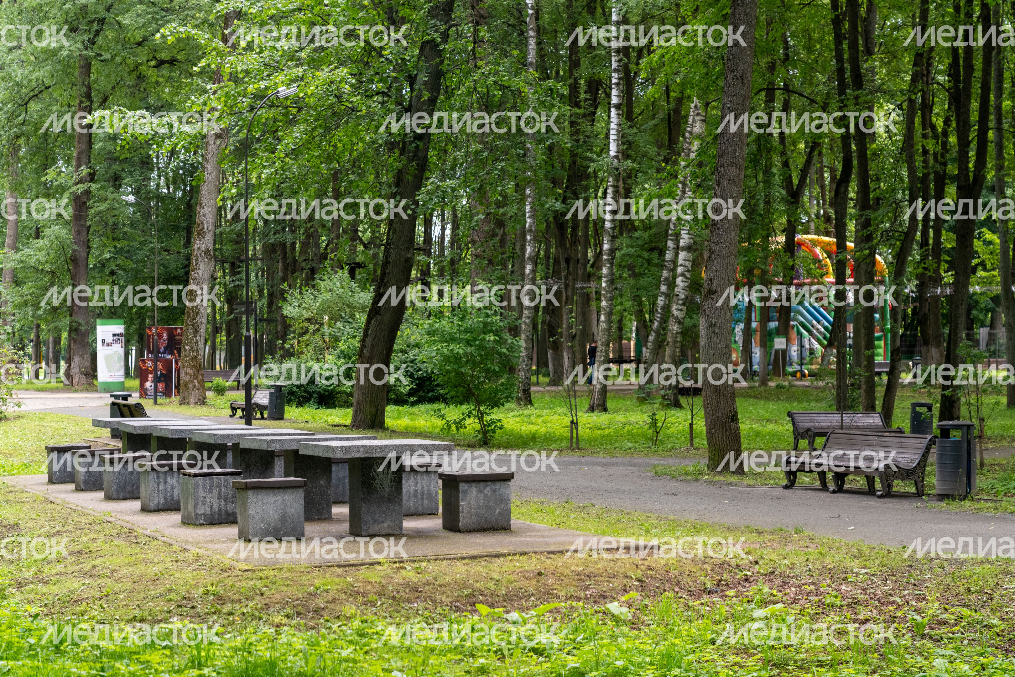 Центральный парк имени В.В. Воровского в Наро-Фоминске летом Центральный парк имени В.В. Воровского в Наро-Фоминске летом