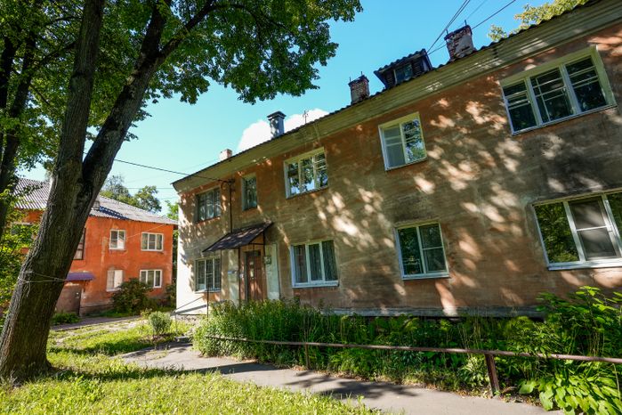 Старые дома на ул. Крупской в Ступино