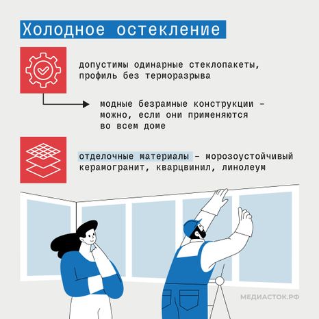 Рекомендации по остеклению балконов и лоджий в Подмосковье квадрат 03