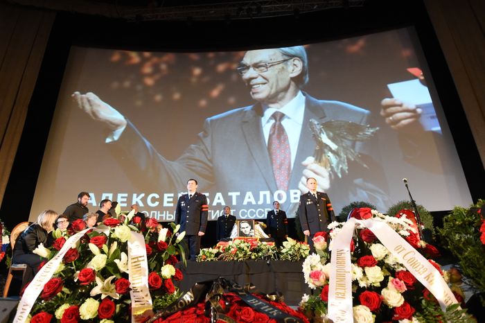 Прощание с актером Алексеем Баталовым в Доме кино в Москве