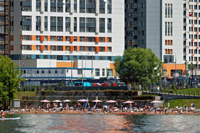 Отдых у воды Живописной бухты на пляже «Рублево» в Красногорске