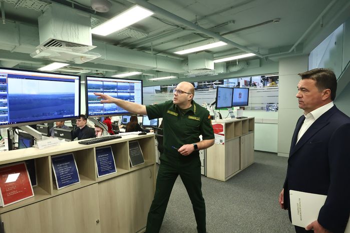 Проверка губернатором системы тушения лесных пожаров
