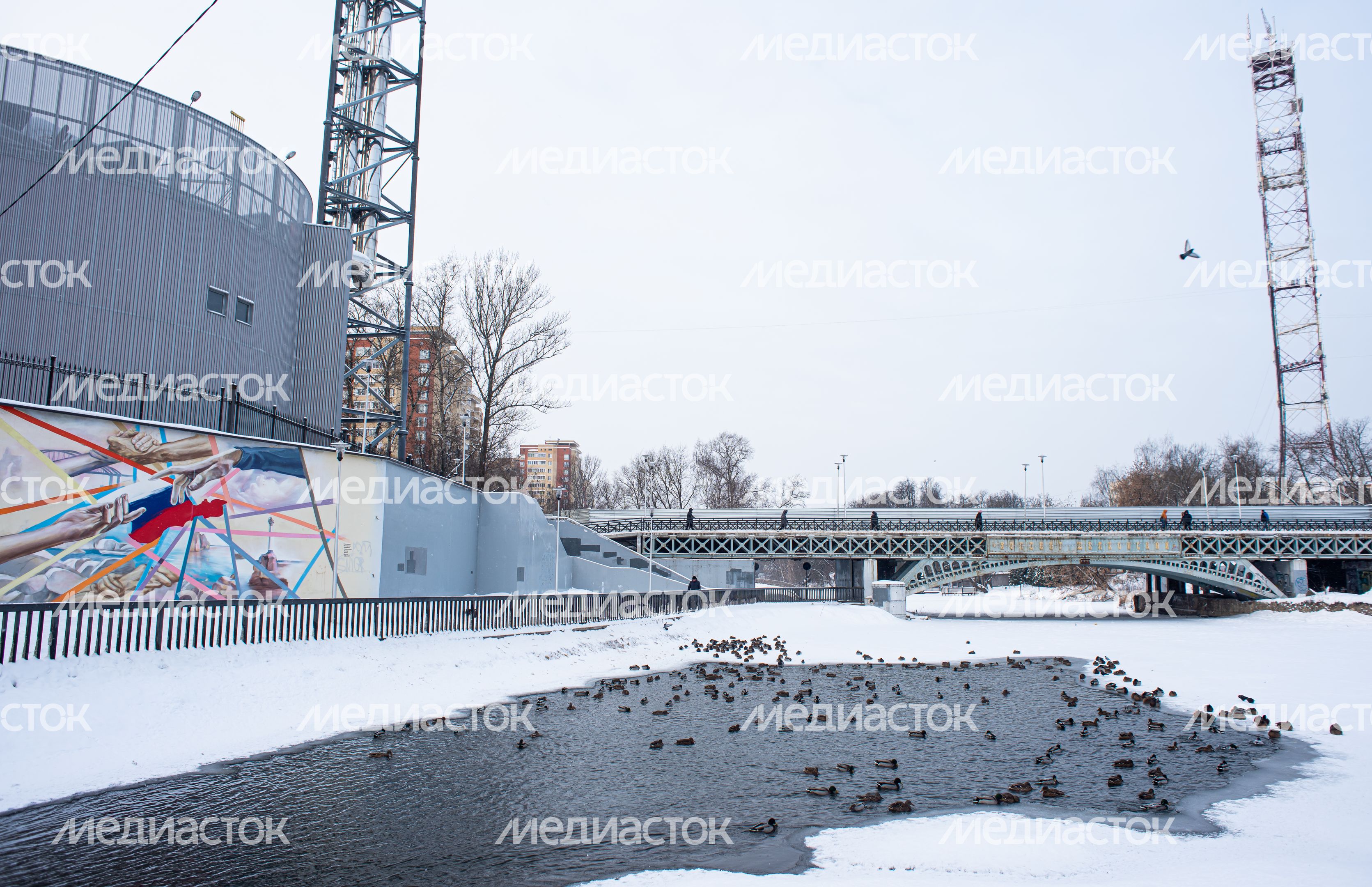 Зимние виды города Щелково