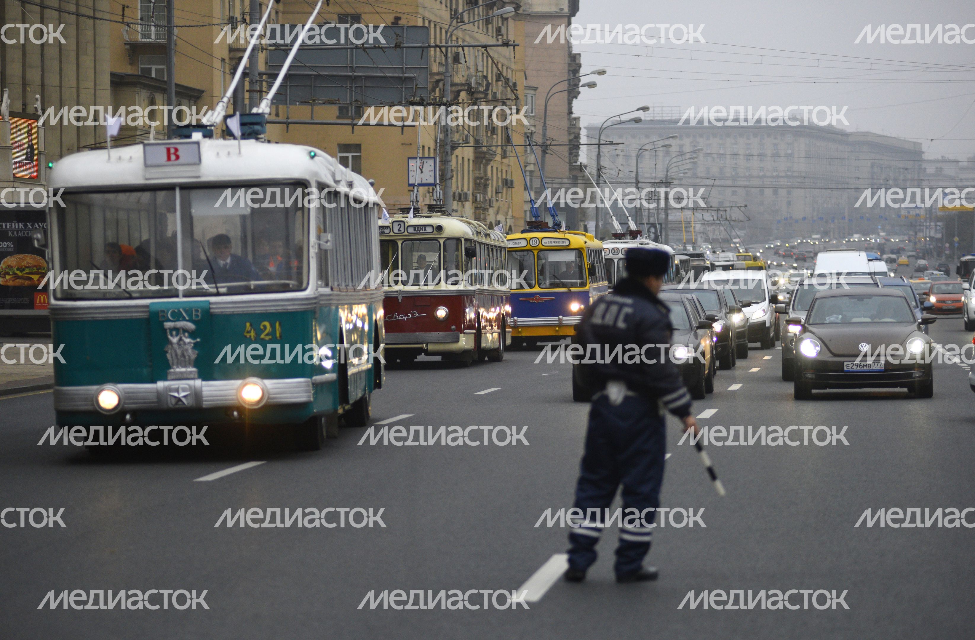 Праздник московского троллейбуса в Москве