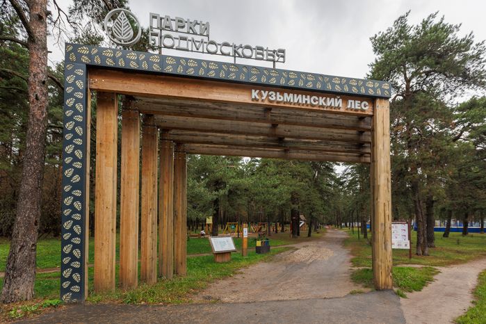 Лесопарк «Кузьминский лес» в Котельниках осенью