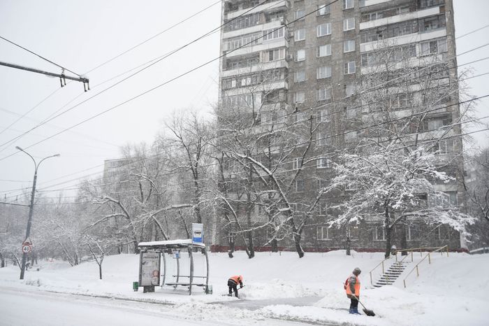 Рекордный снегопад в Москве и Подмосковье