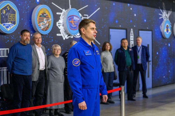 Экзаменационная тренировка космонавта Роскосмоса Андрея Федяева в Центре подготовки космонавтов в Звездном городке