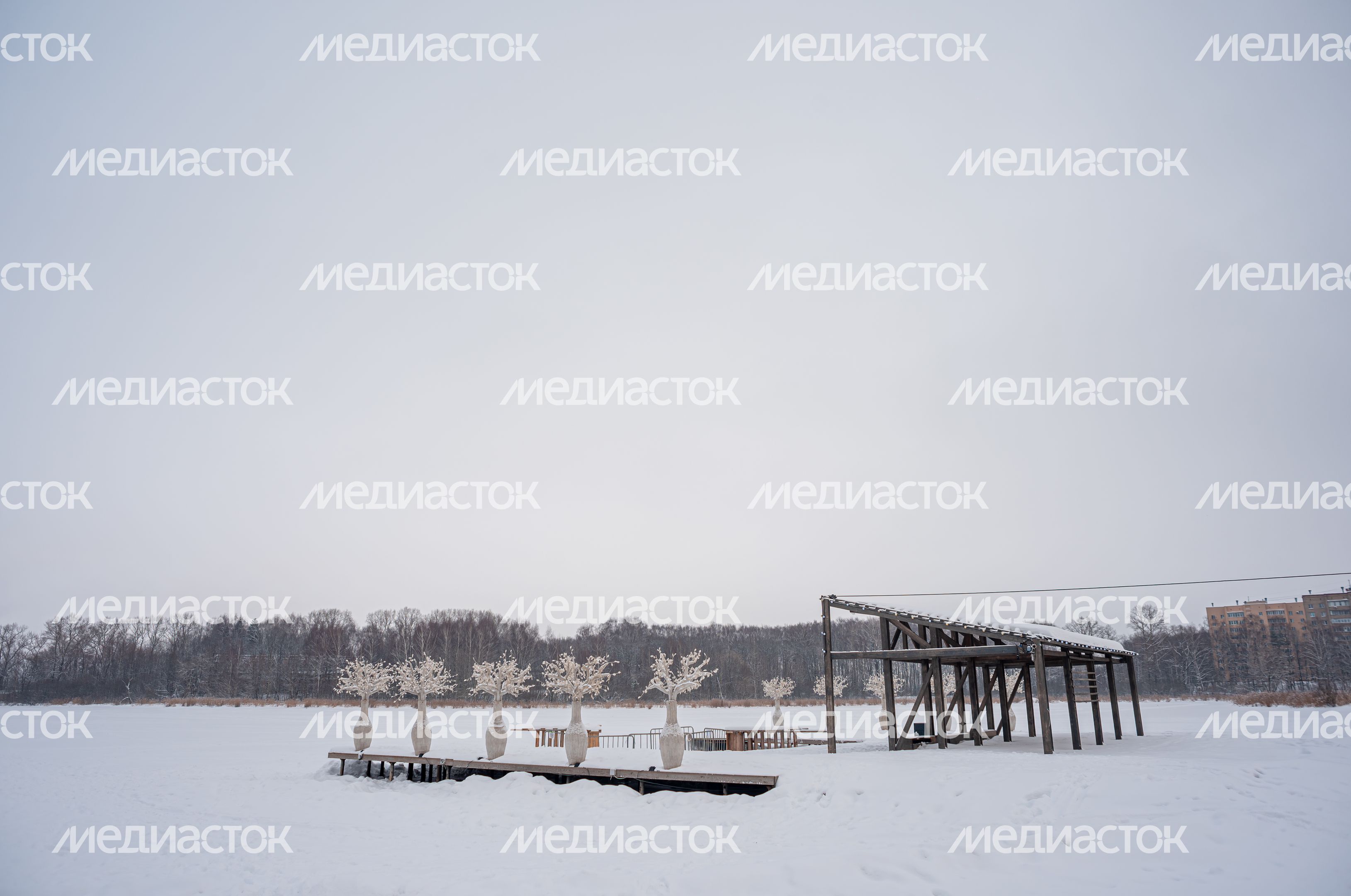 Зимние виды города Солнечногорск
