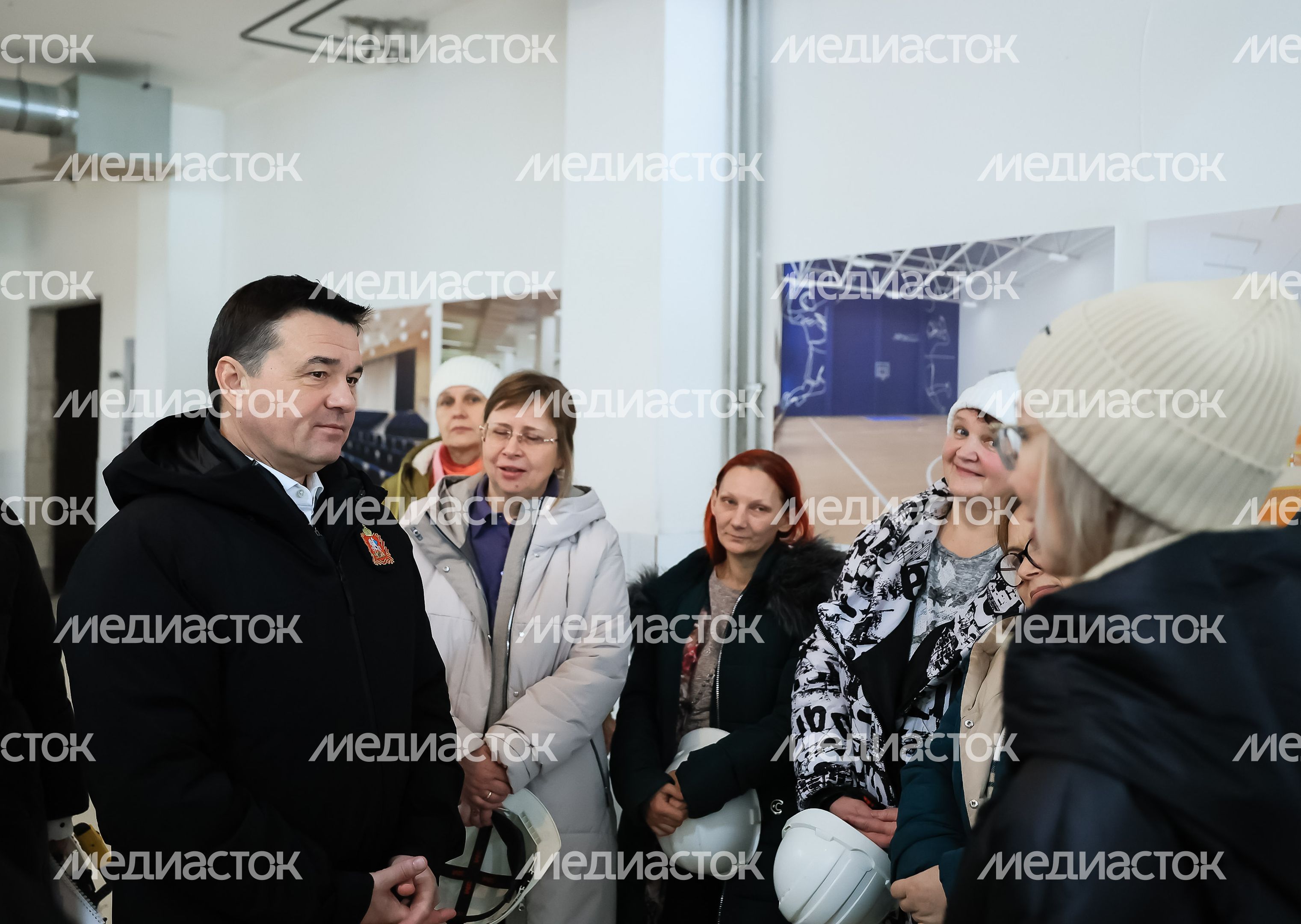Проверка губернатором строительства школы в Люберцах