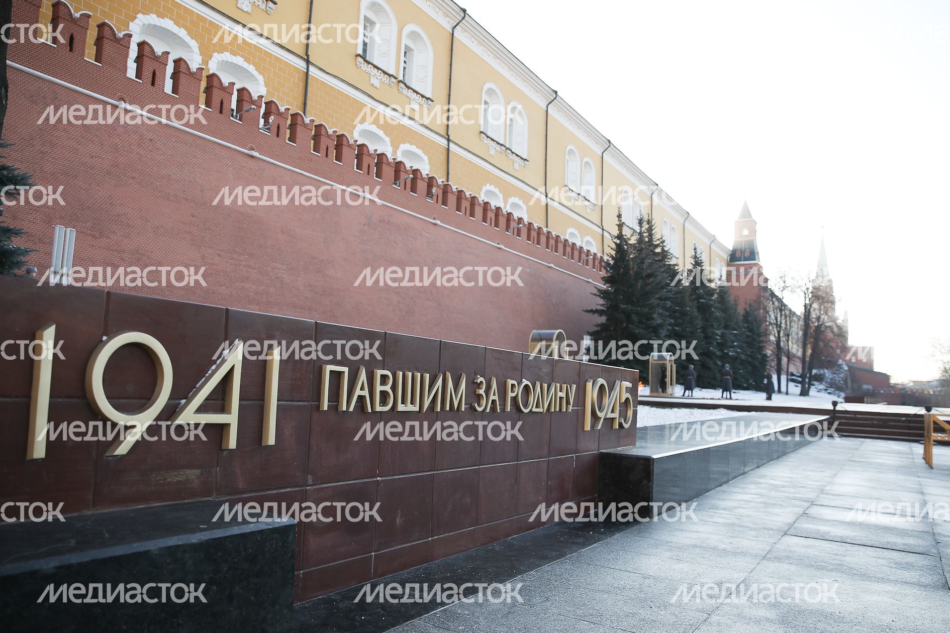 Возложение Губернатором Подмосковья цветов к Могиле Неизвестного Солдата в Александровском саду