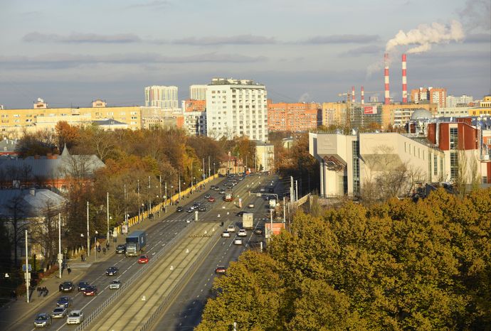 Вид на Русаковскую улицу в Москве