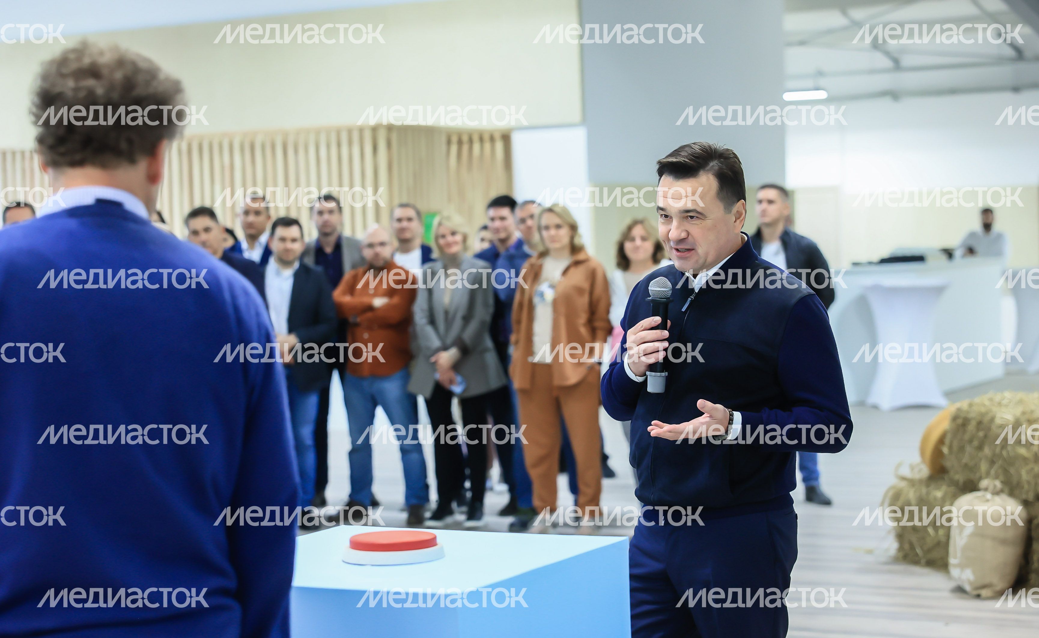Открытие животноводческего комплекса «Бортниково» в Ступино Губернатором Подмосковья