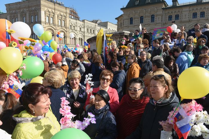 Первомайская демонстрация на Красной площади
