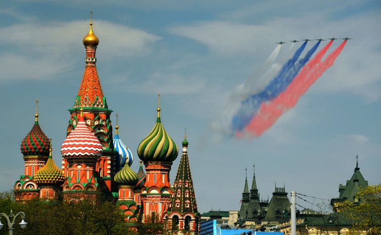 Парад Победы на Красной площади в Москве