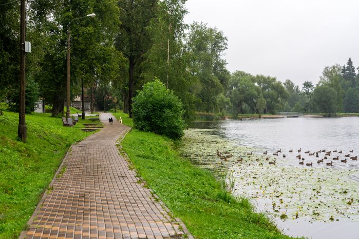 Пляж на Холодном пруду в Высоковске