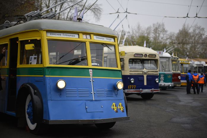Праздник московского троллейбуса в Москве
